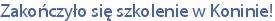 Zakończyło się szkolenie w Koninie!